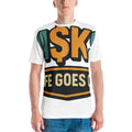 M$KS Life Goes On Badge - White
