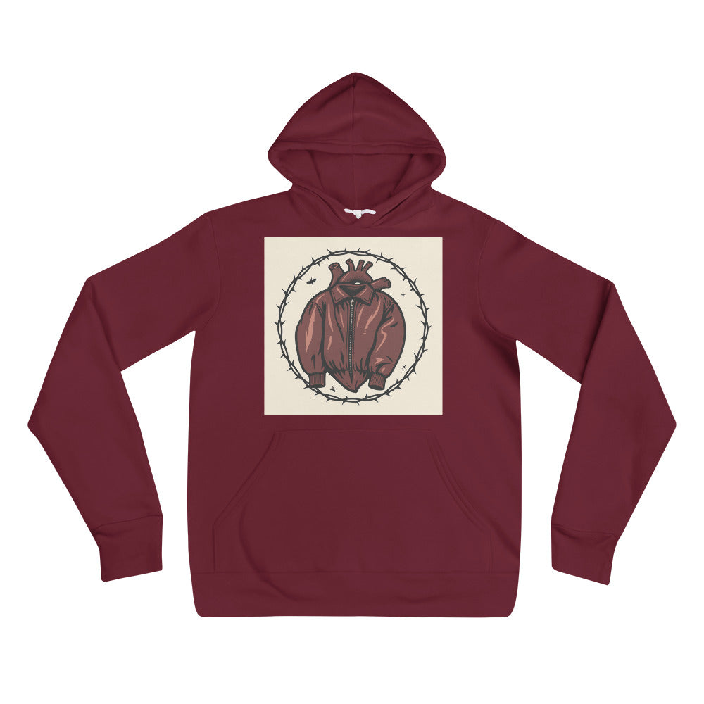 Crimson Heart Bomber - Maroon
