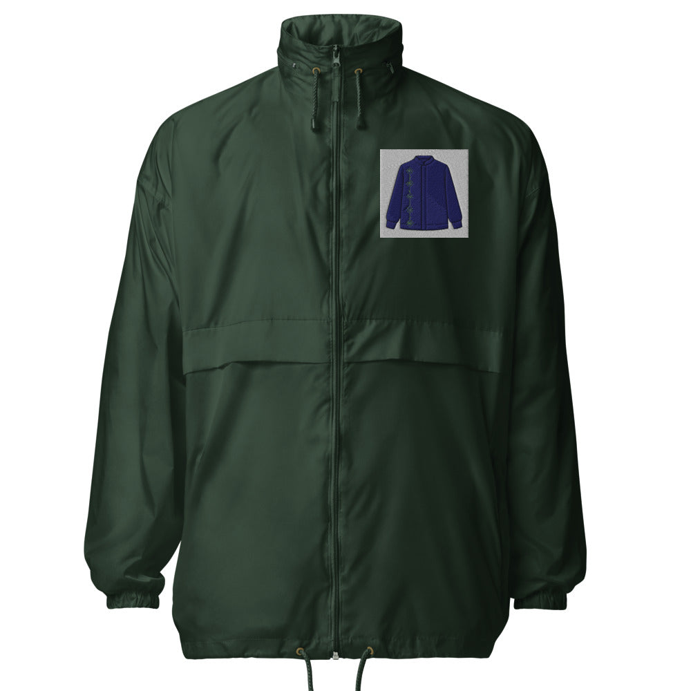 Charcoal Arabesque Bomber Jacket - Forest Green