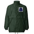 Charcoal Arabesque Bomber Jacket - Forest Green