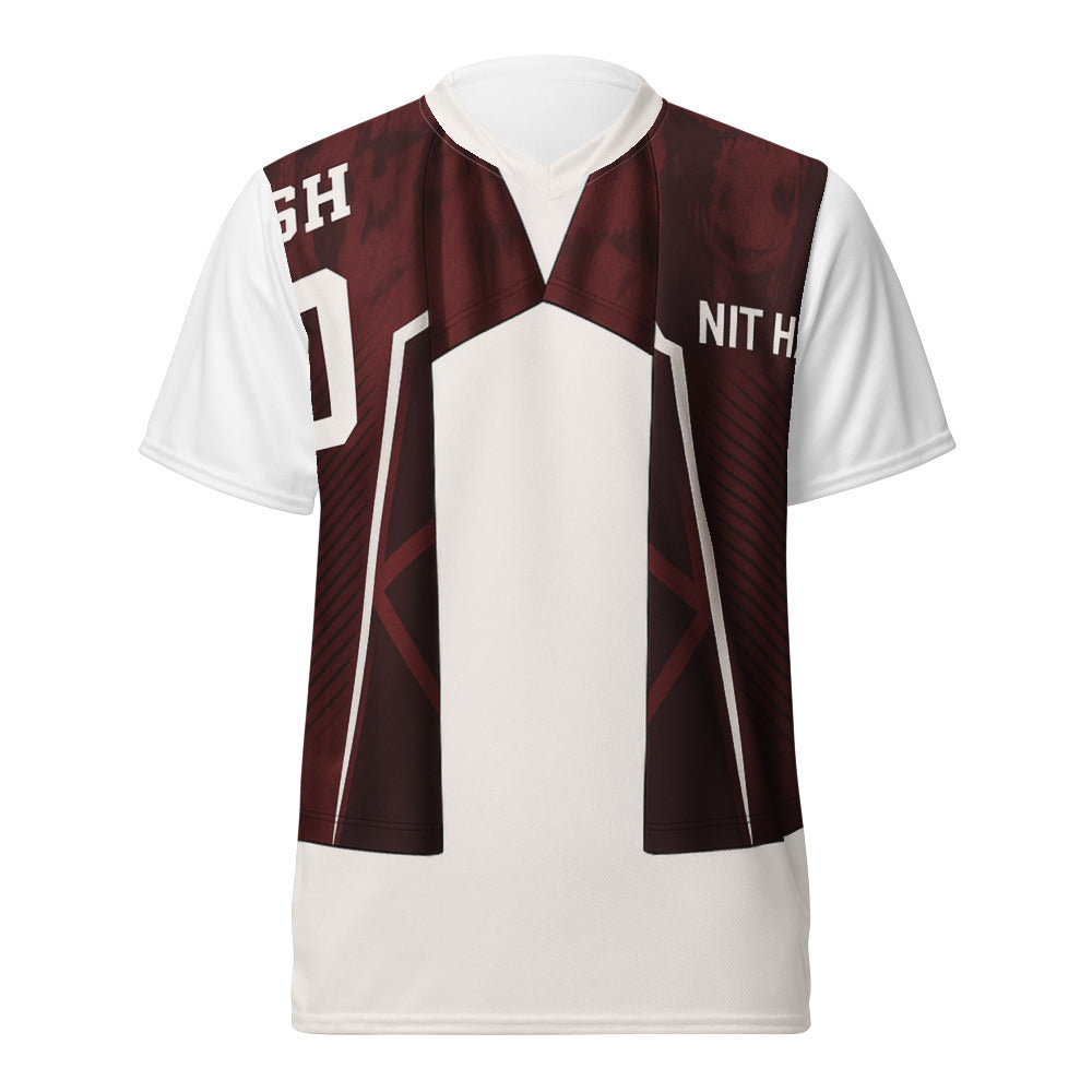 Crimson Chevron Varsity Jersey - View 1