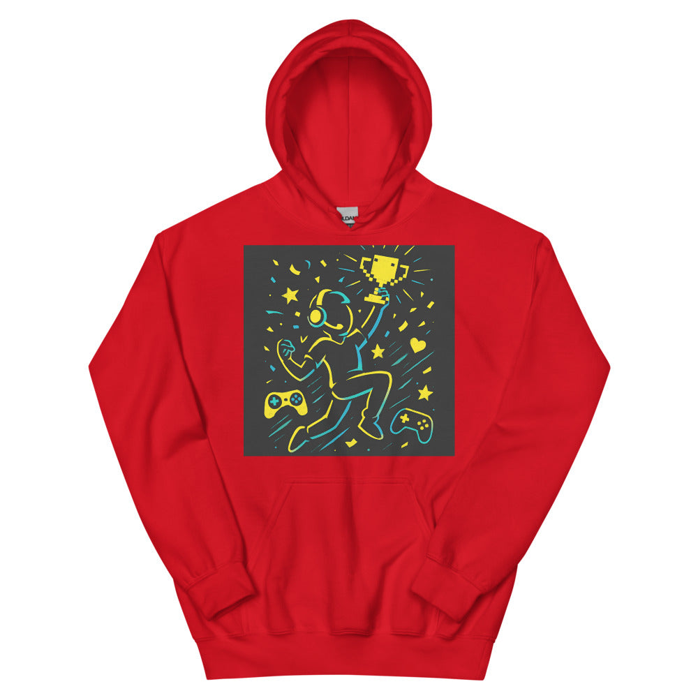 Neon Pixel Trophy Champion - Red