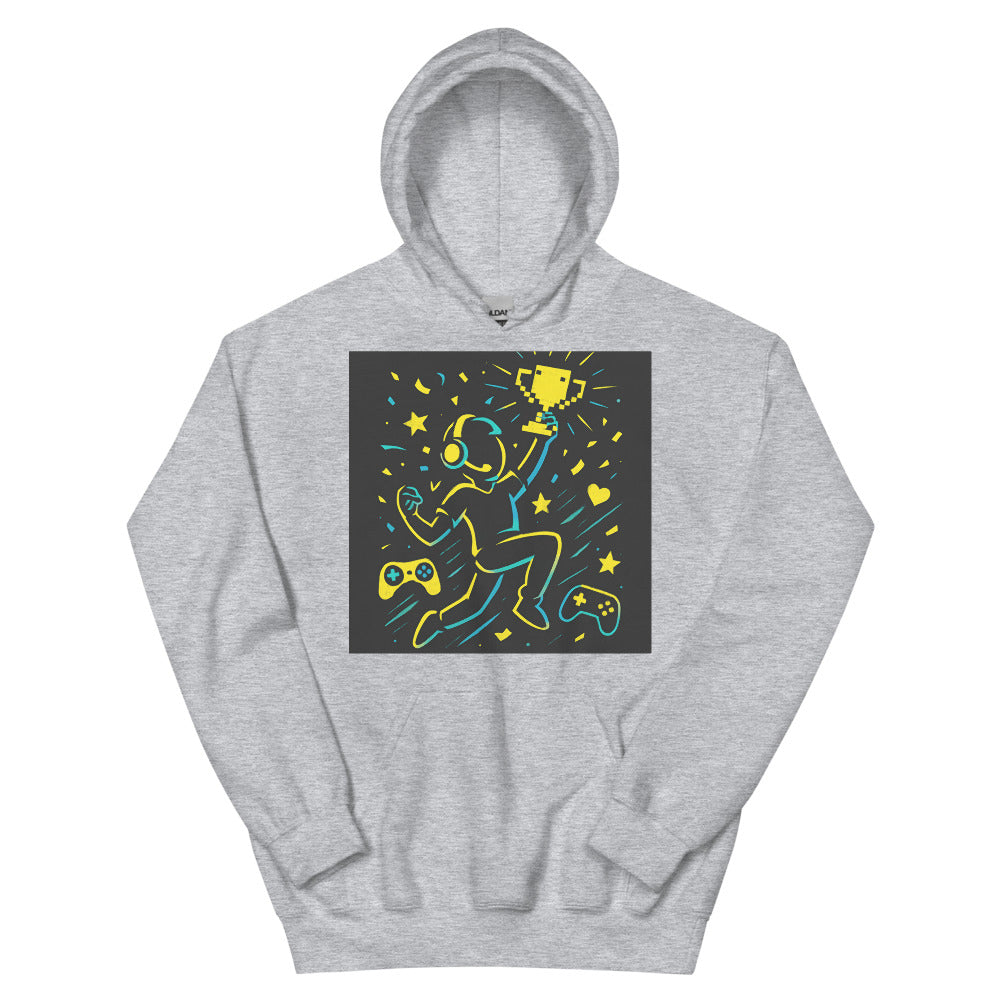 Neon Pixel Trophy Champion - Sport Grey