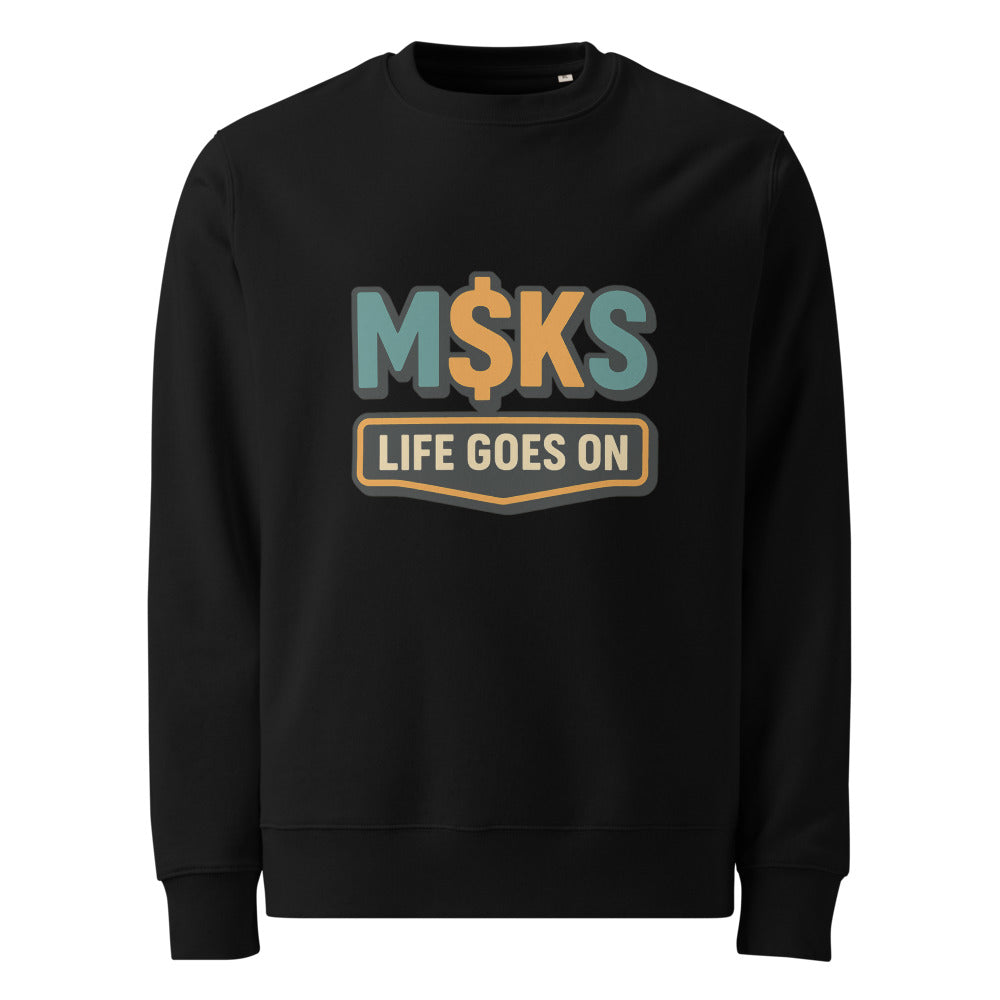 M$KS Life Goes On Badge - Black