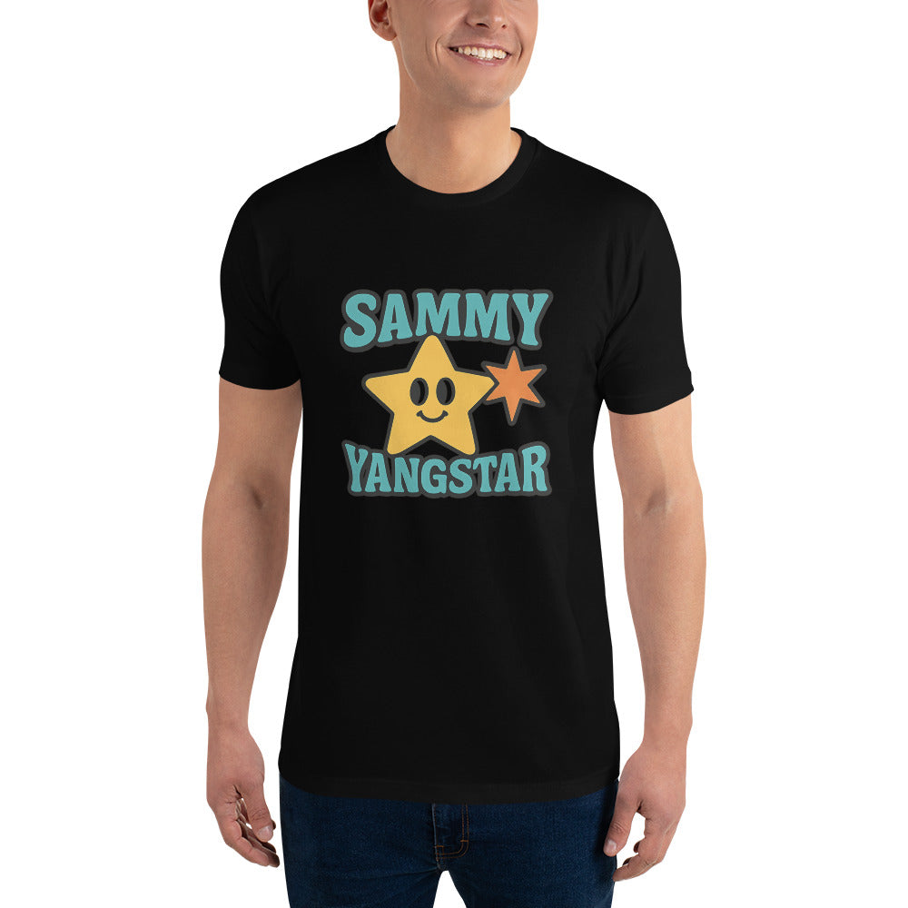 Happy Star Retro Emblem - Black
