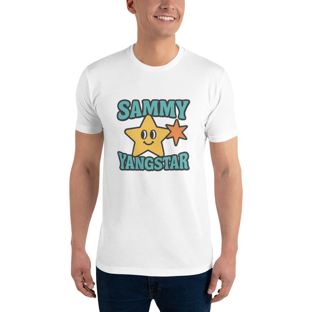 Happy Star Retro Emblem - White