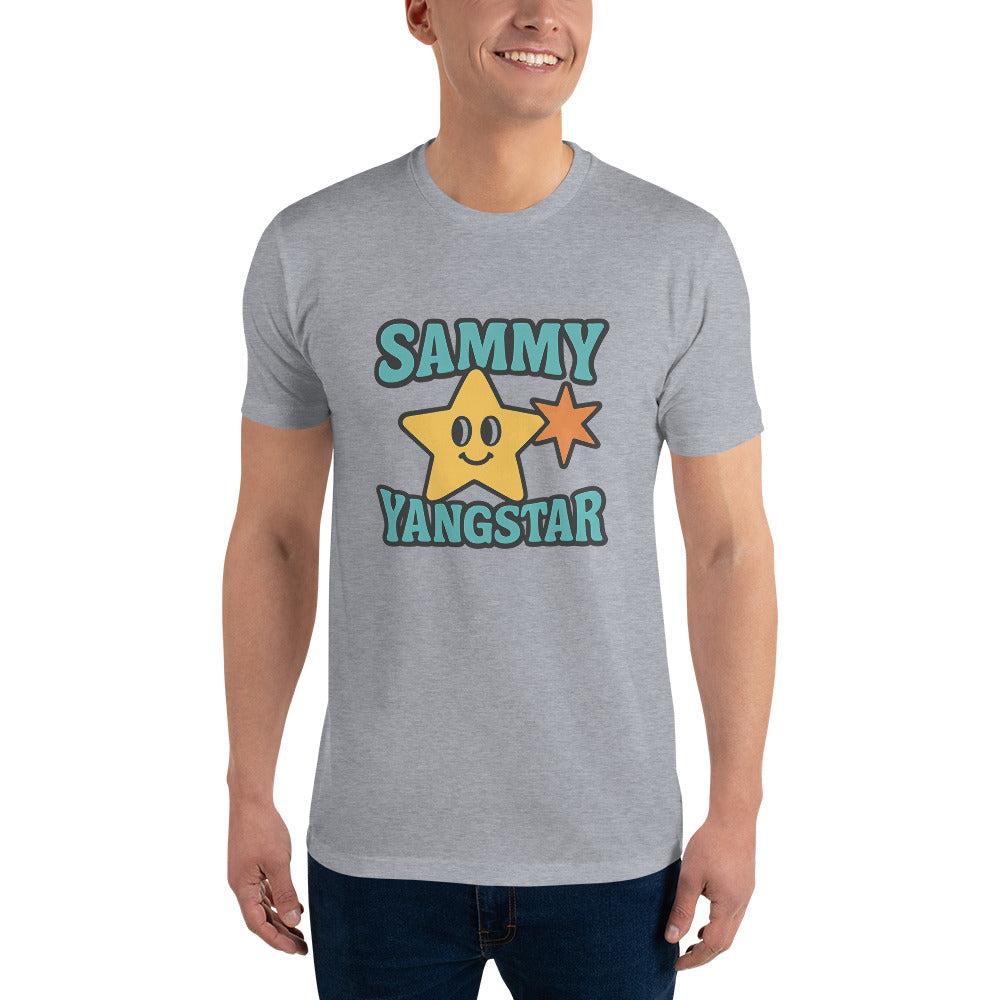 Happy Star Retro Emblem - Heather Grey