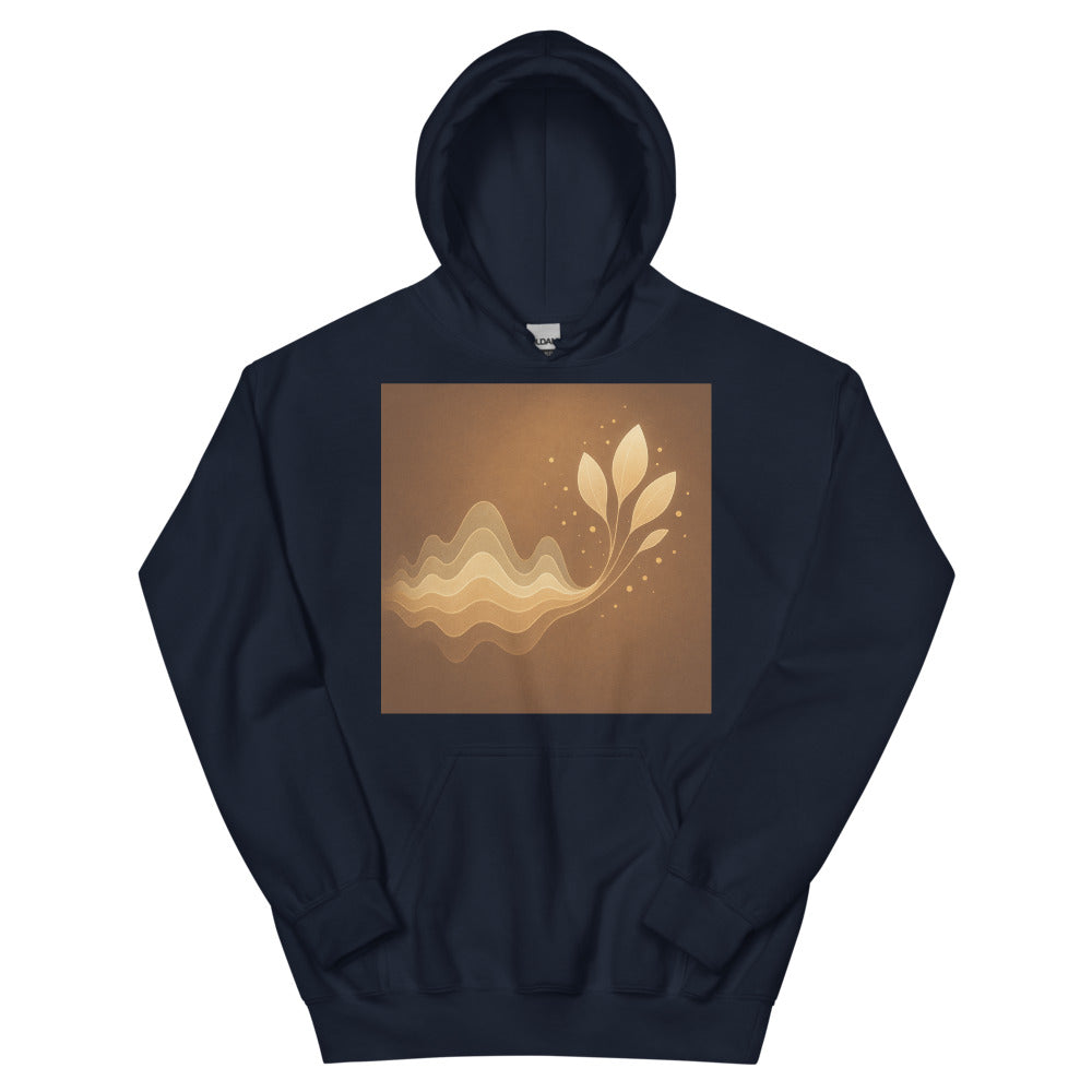 Sepia Soundwave Petal Bloom - Navy