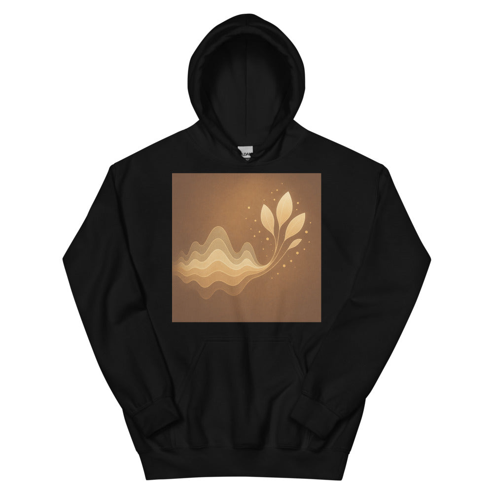 Sepia Soundwave Petal Bloom - Black