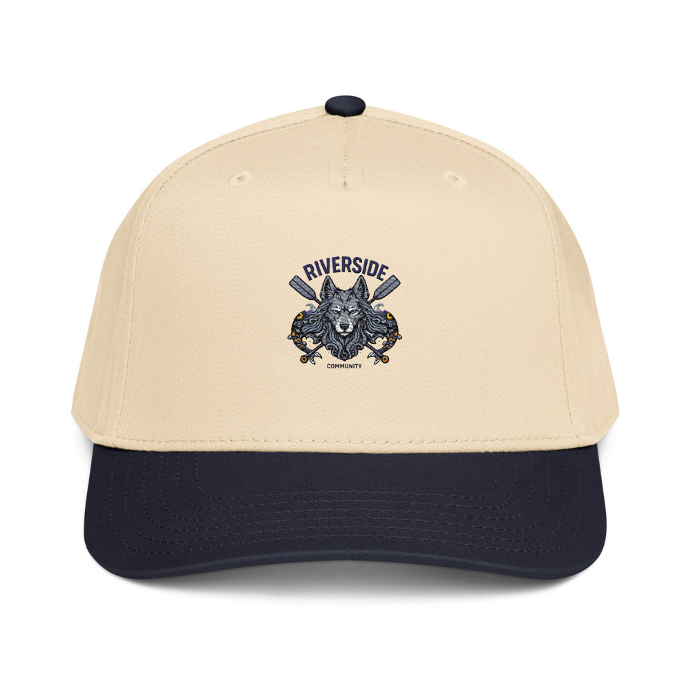 Riverside Koi Wolf Crest - Navy/Natural