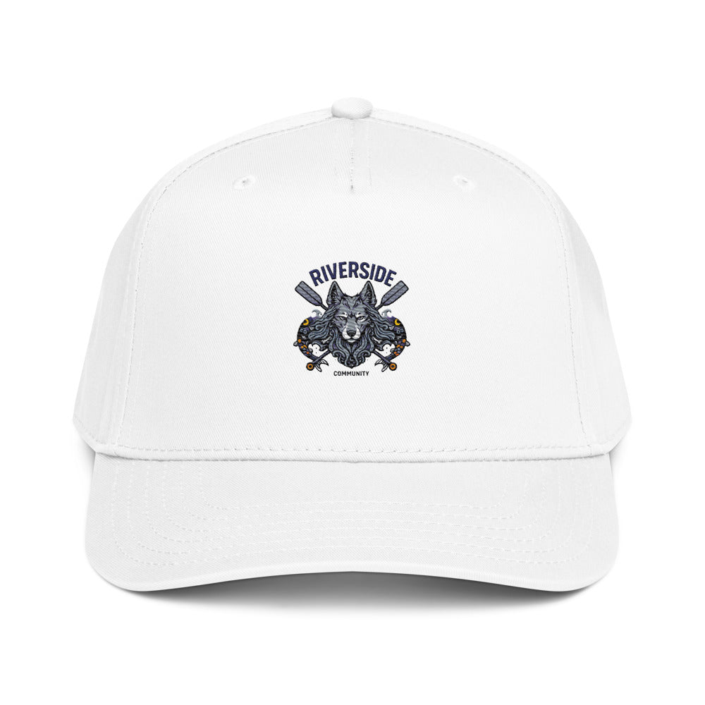 Riverside Koi Wolf Crest - White