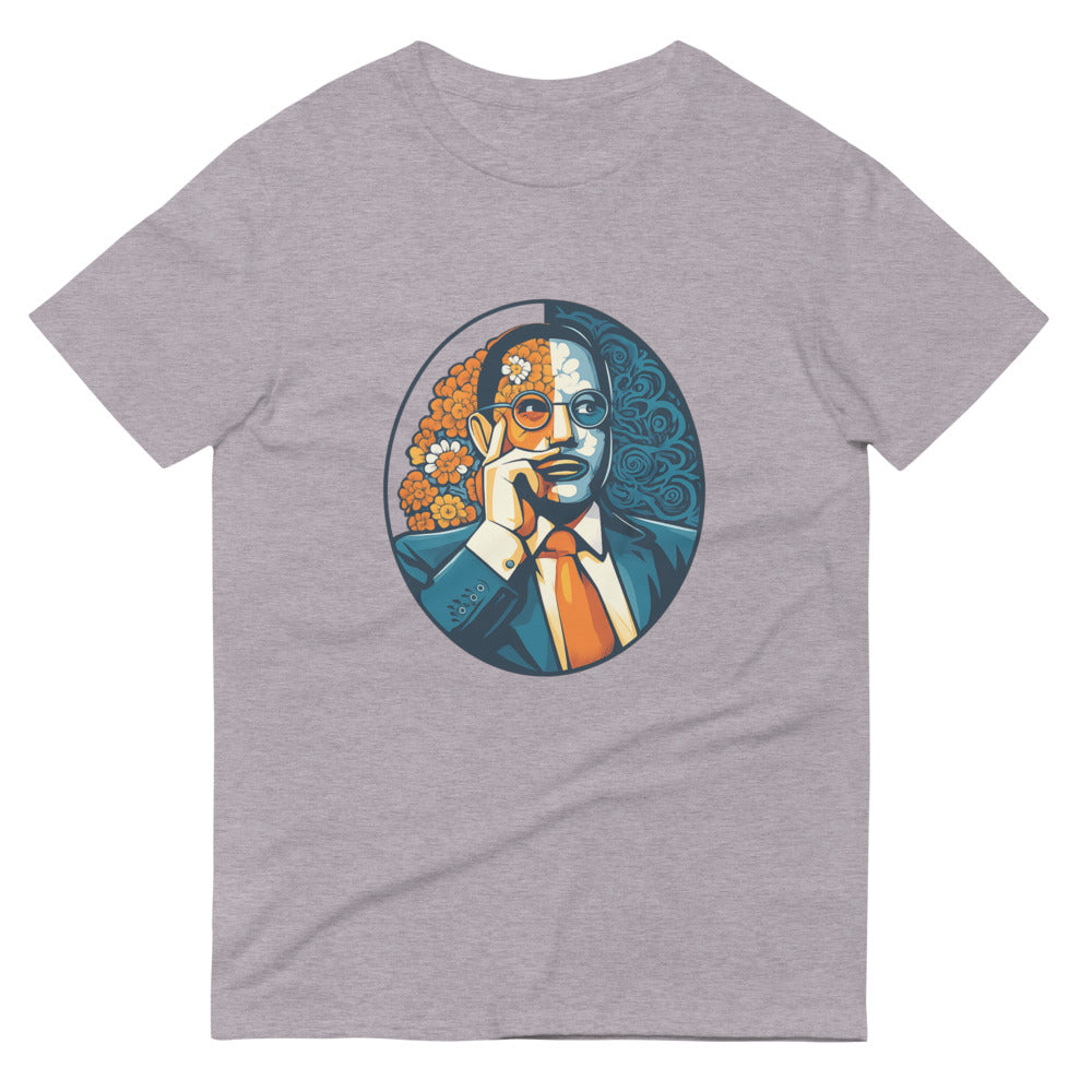 Marigold and Midnight Crest - Heather Grey