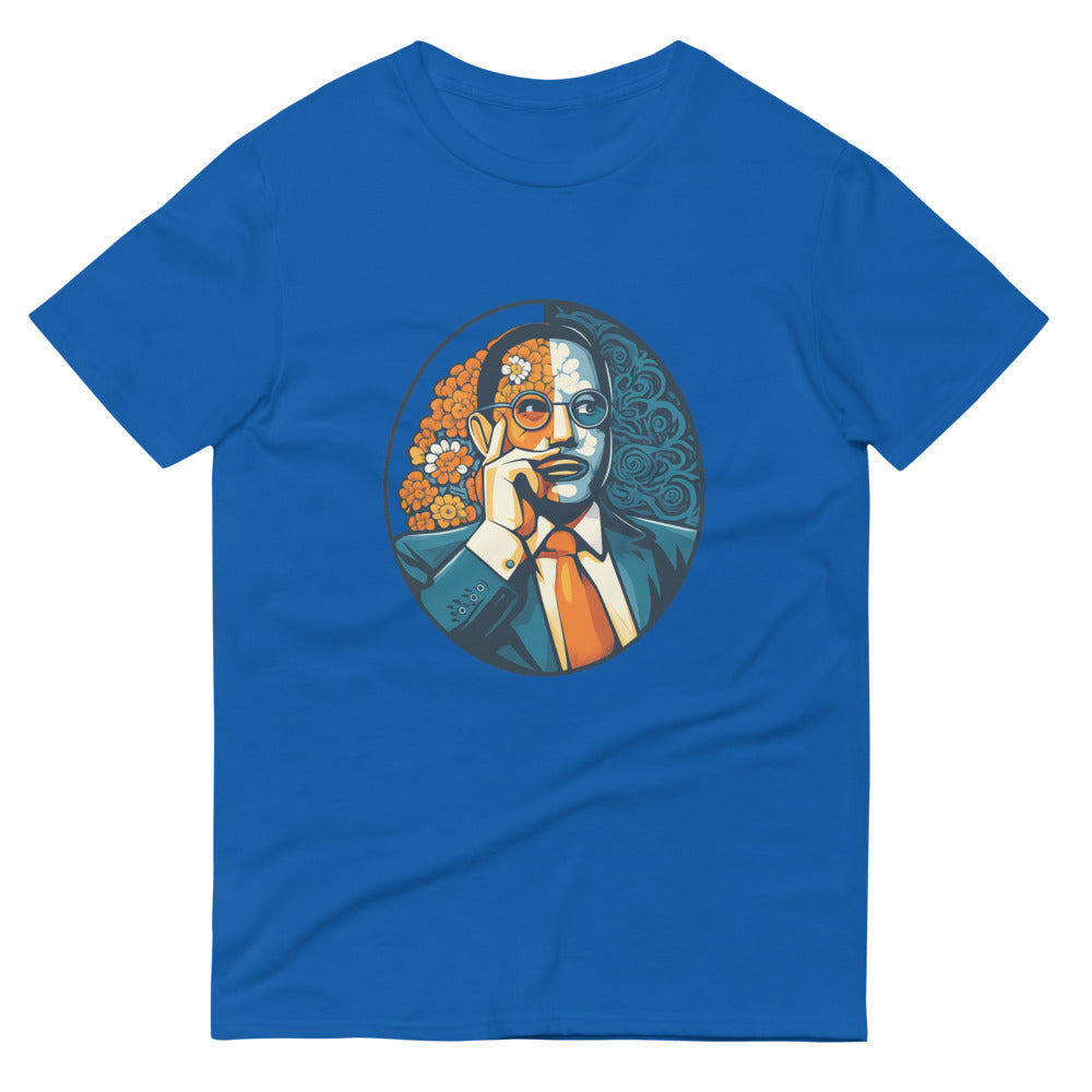 Marigold and Midnight Crest - Royal Blue