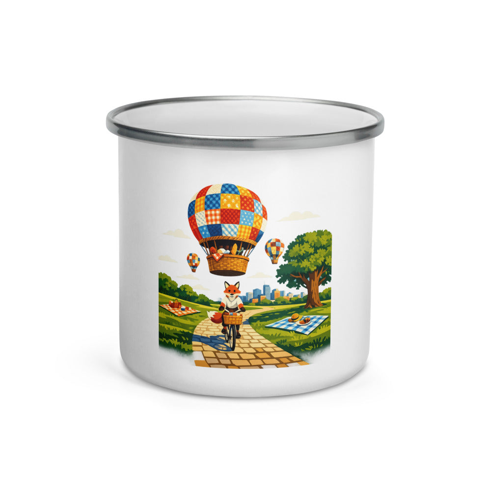 Fox's Patchwork Balloon Picnic - White
