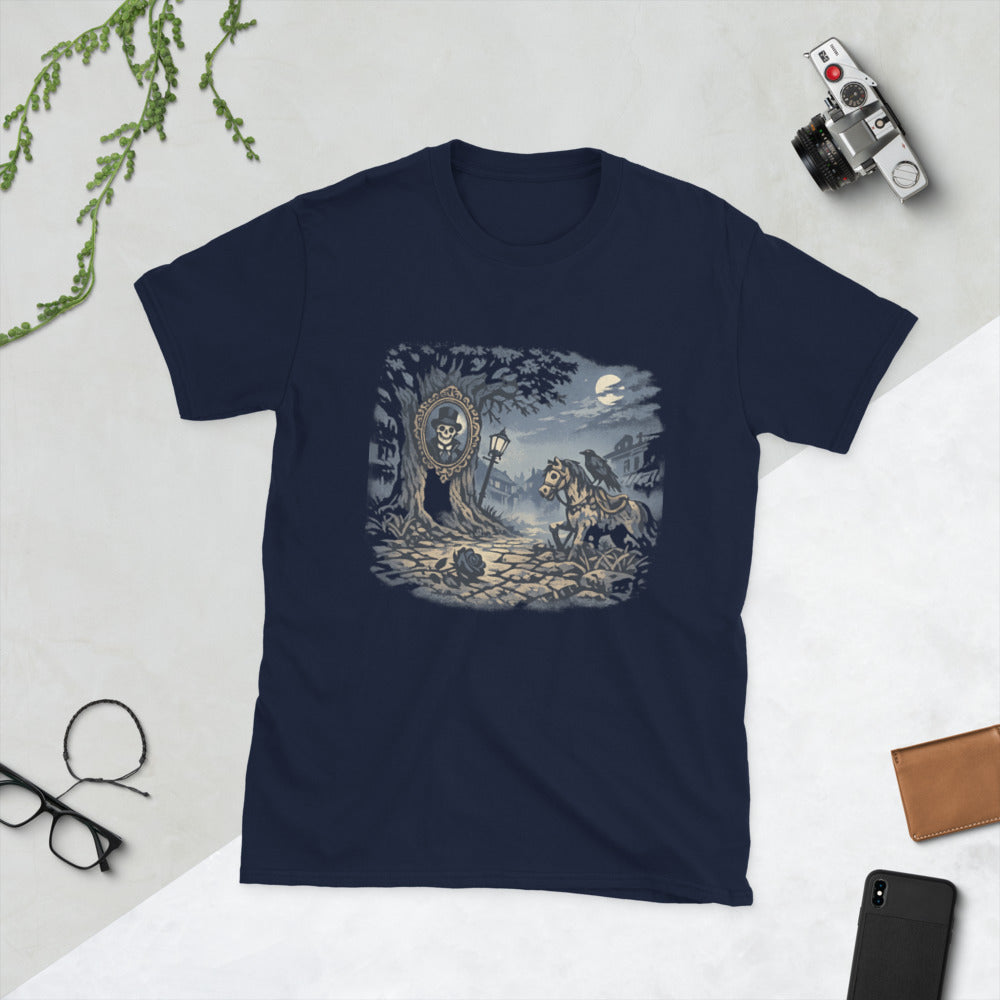 Moonlit Mirror and Black Rose - Navy