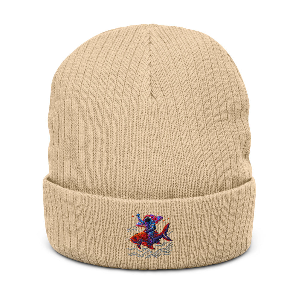 Neon Saturn Koi Rider - Beige