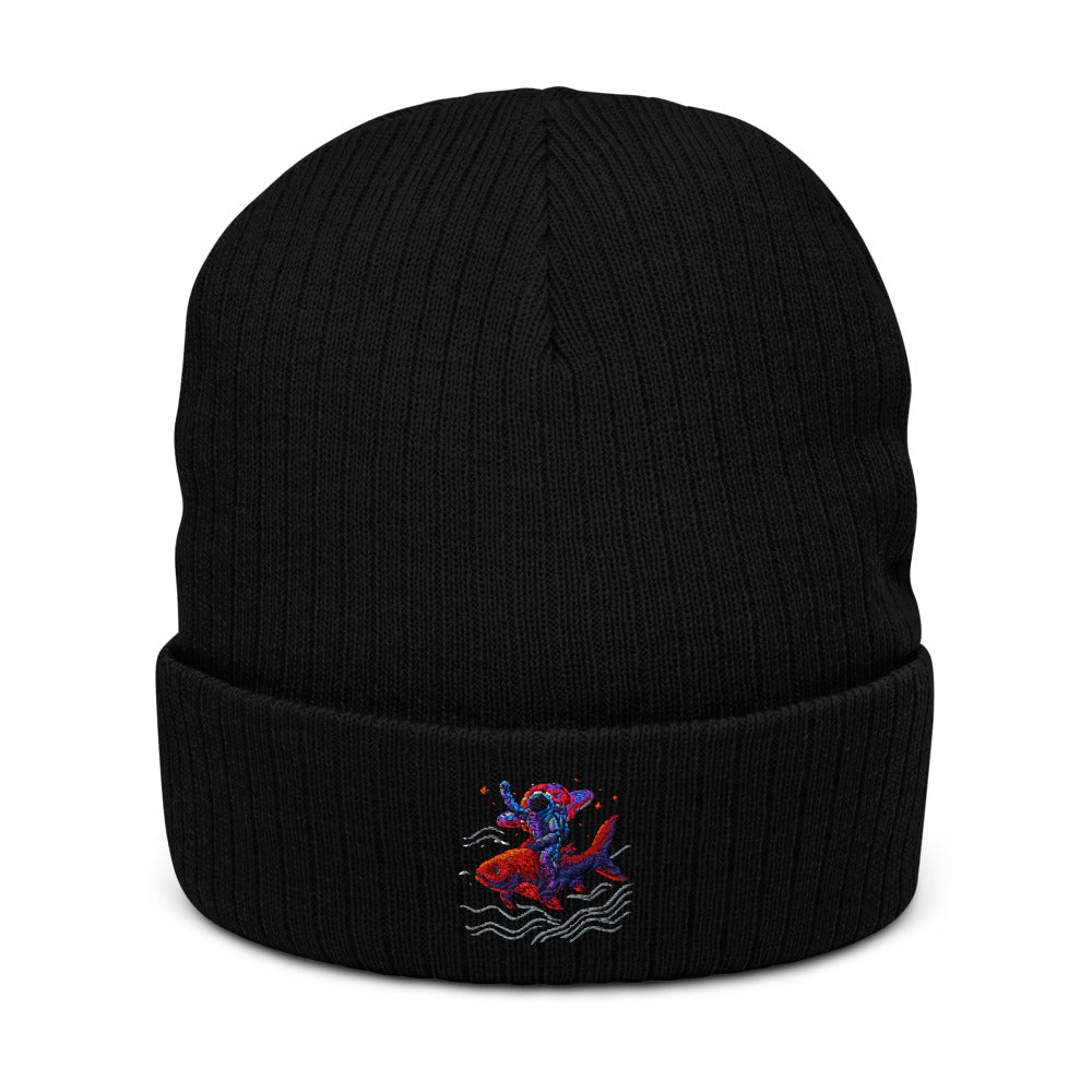 Neon Saturn Koi Rider - Black