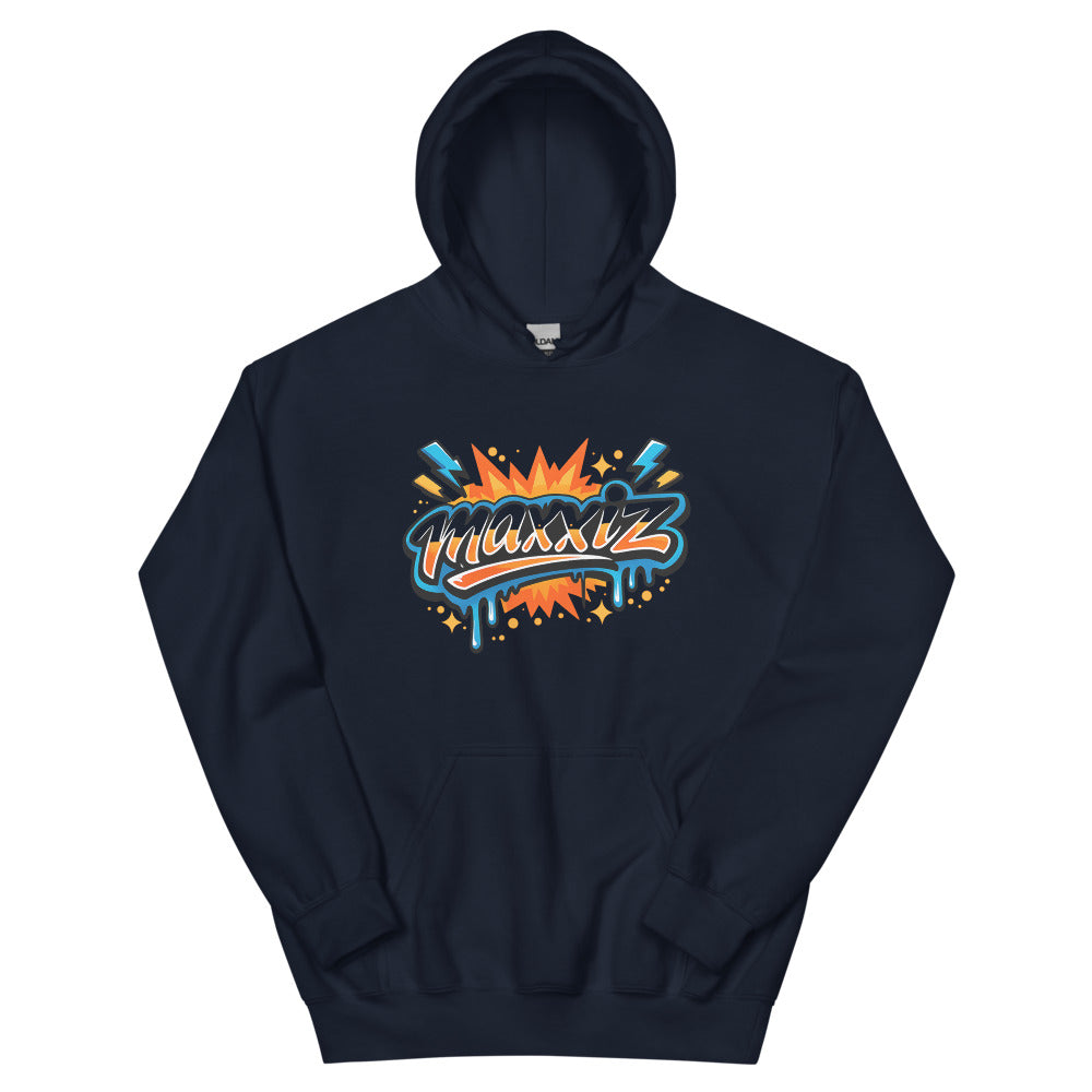 Maxxiz Neon Drip Tag - Navy