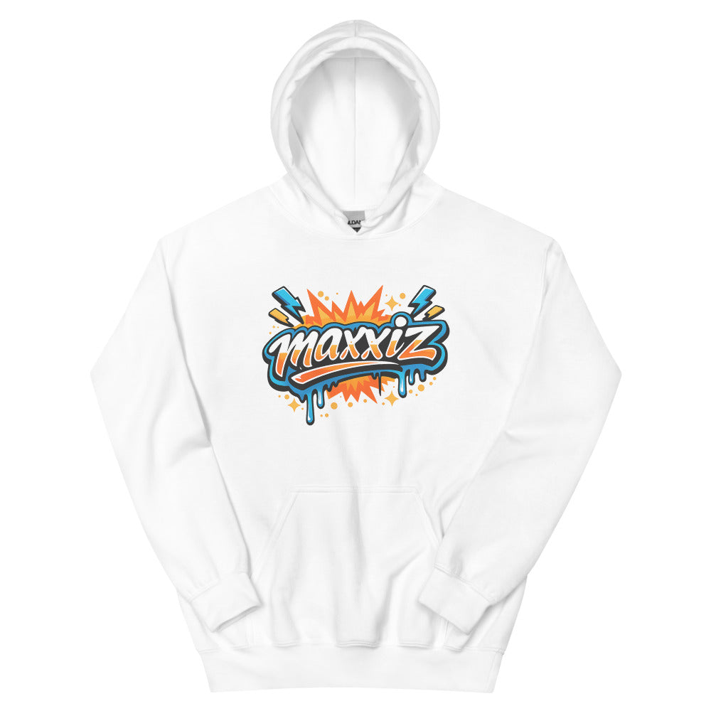 Maxxiz Neon Drip Tag - White