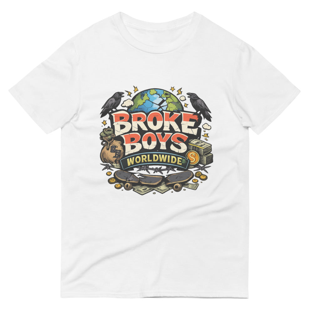 Cracked Globe Hustle - White