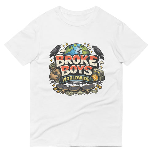 Cracked Globe Hustle - White