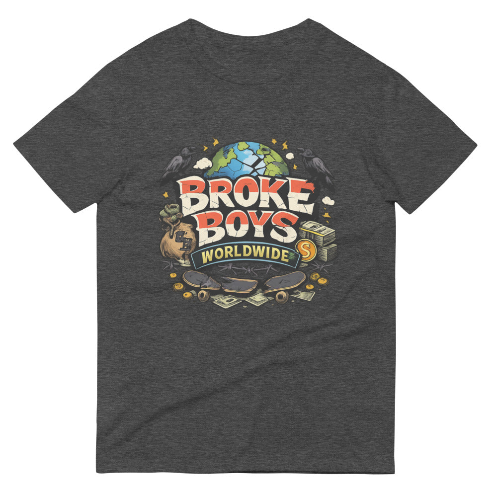 Cracked Globe Hustle - Heather Dark Grey