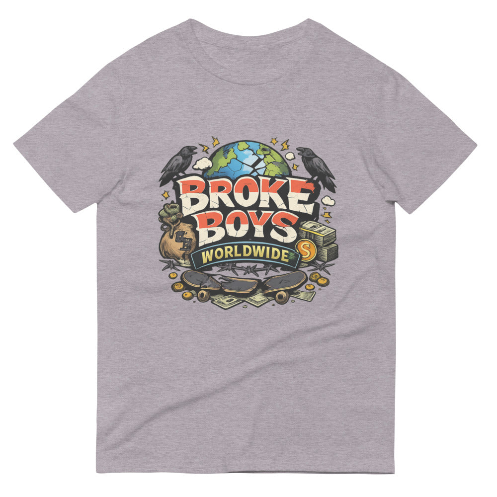 Cracked Globe Hustle - Heather Grey