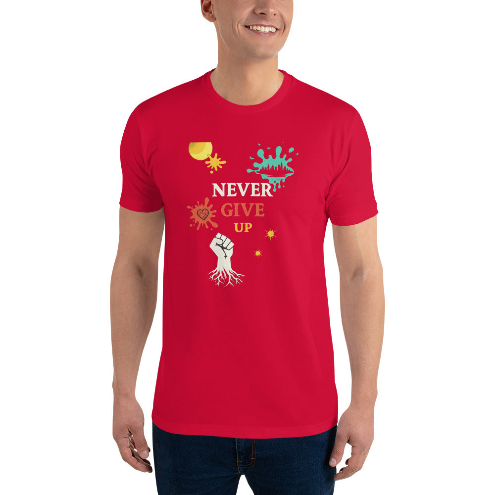 Rooted Resolve Vintage Print - Red