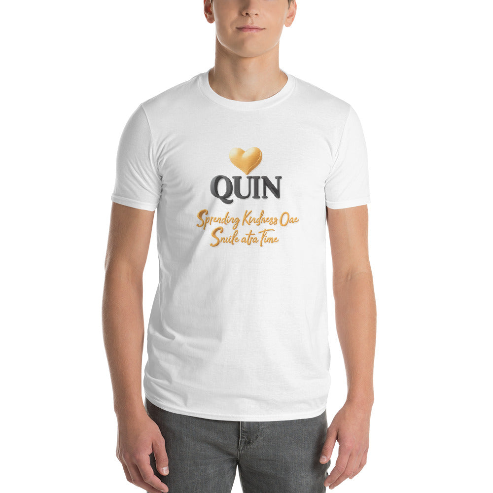 Quin 3D Golden Heart Emblem - View 1