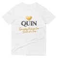 Quin Golden Heart 3D Emblem - White