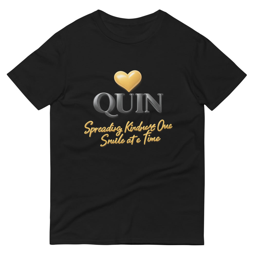 Quin Golden Heart 3D Emblem - Black