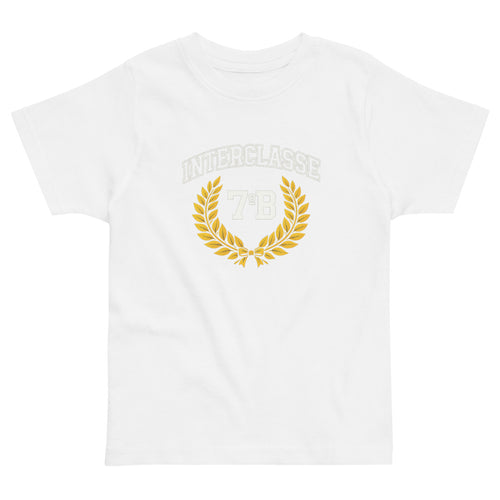 7B Golden Laurel Crest - White