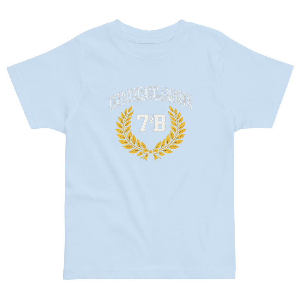 7B Golden Laurel Crest - Light Blue