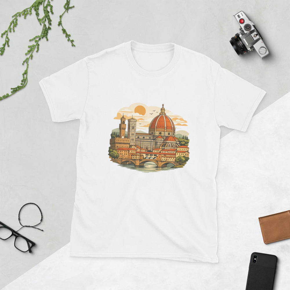 Sunlit Renaissance Riverfront - White