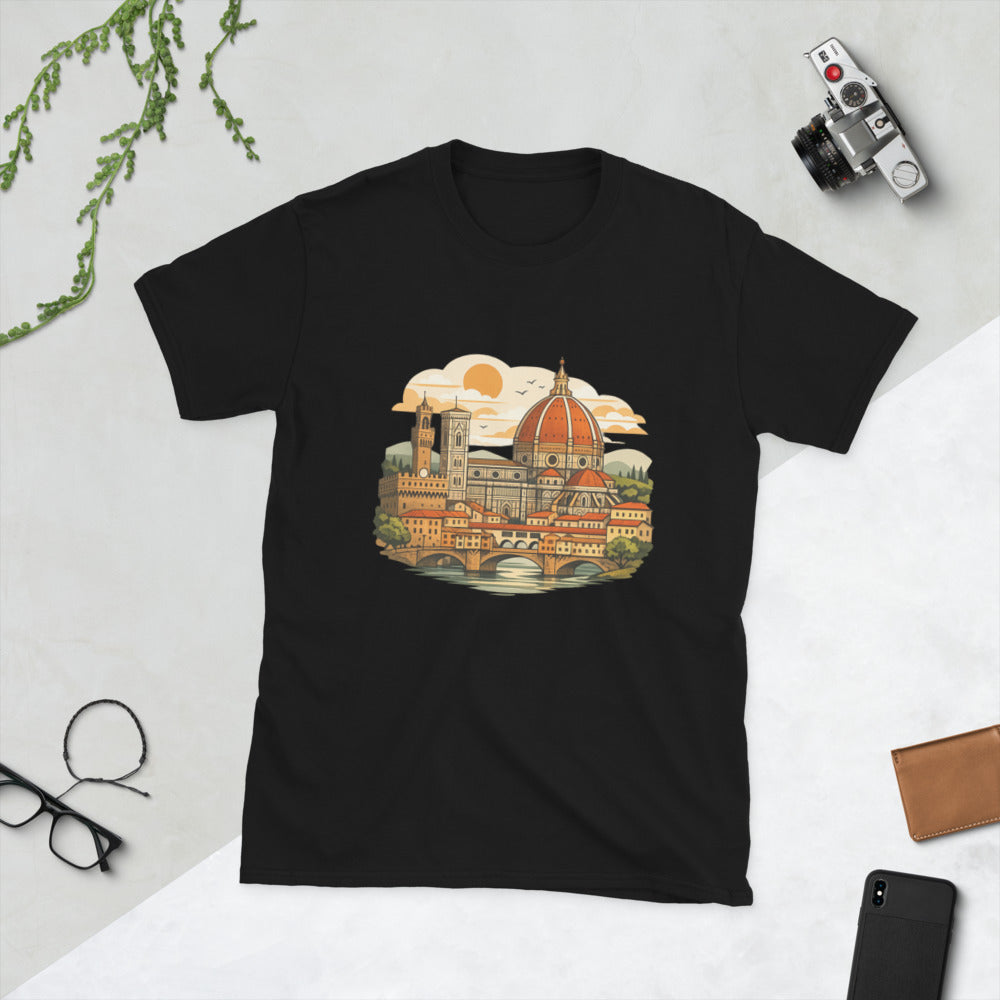 Sunlit Renaissance Riverfront - Black