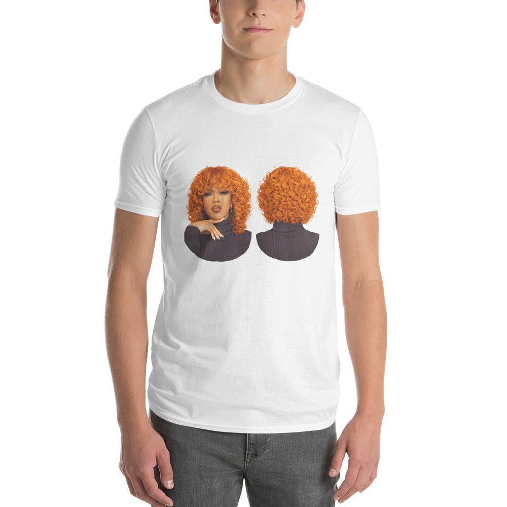 Fiery Tangerine Curly Bob Wig - View 1