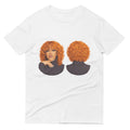 Fiery Tangerine Curly Bob Wig - White