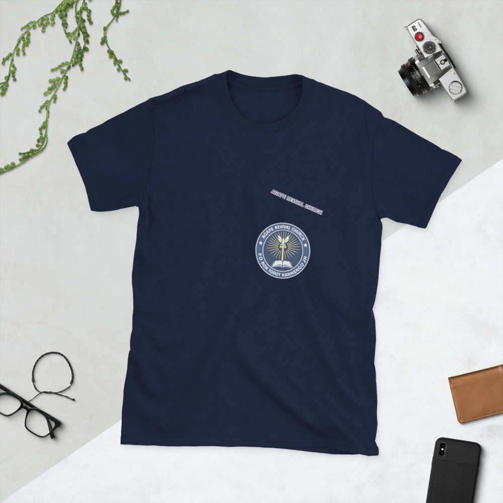 Agape Revival Church Chest Logo Tee - Navy