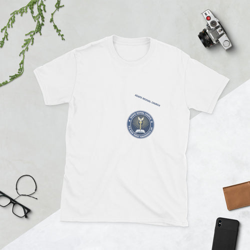 Agape Revival Church Chest Logo Tee - White