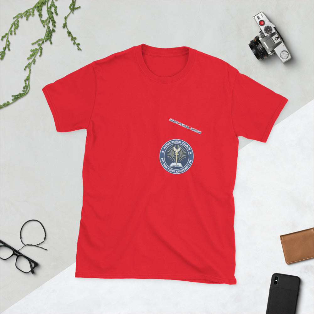 Agape Revival Church Chest Logo Tee - Red