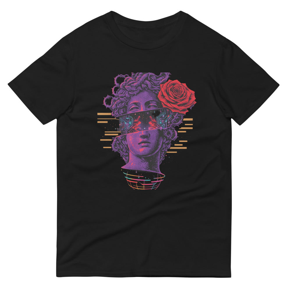 Crimson Rose Glitch Bust - Black