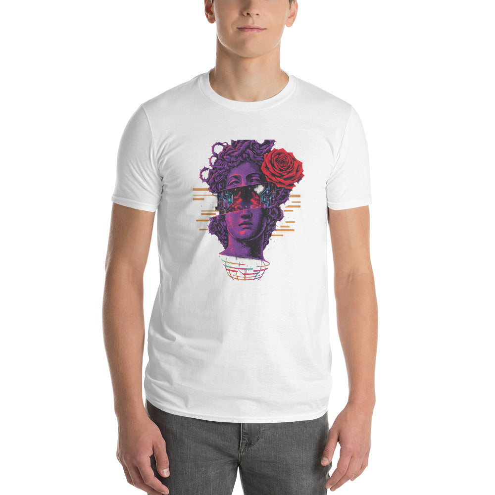 Crimson Rose Glitch Bust - View 1