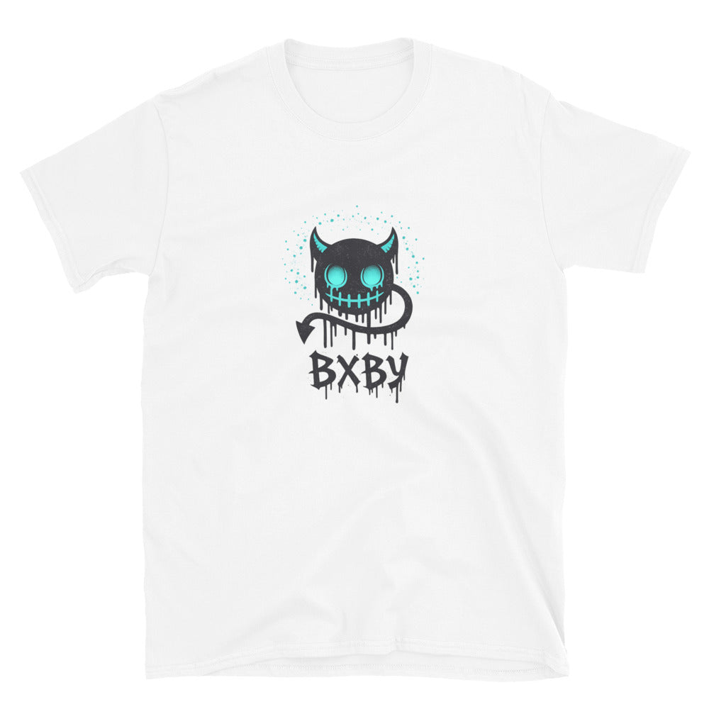 Neon Halo Drip Cat - White