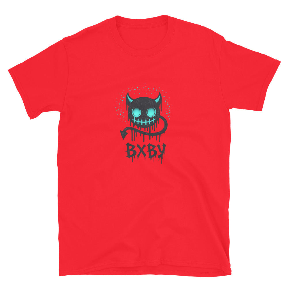 Neon Halo Drip Cat - Red