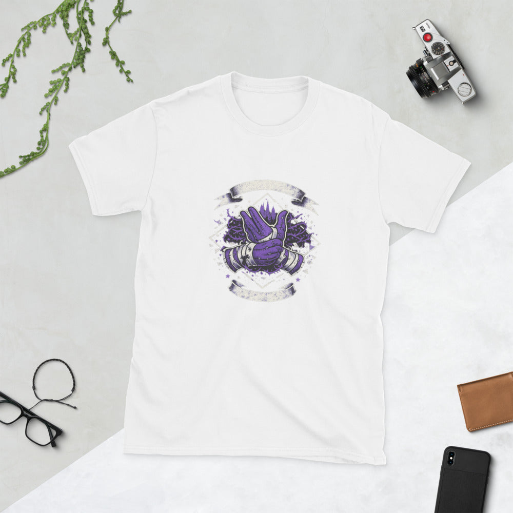 Thornbound Violet Hand Emblem - White