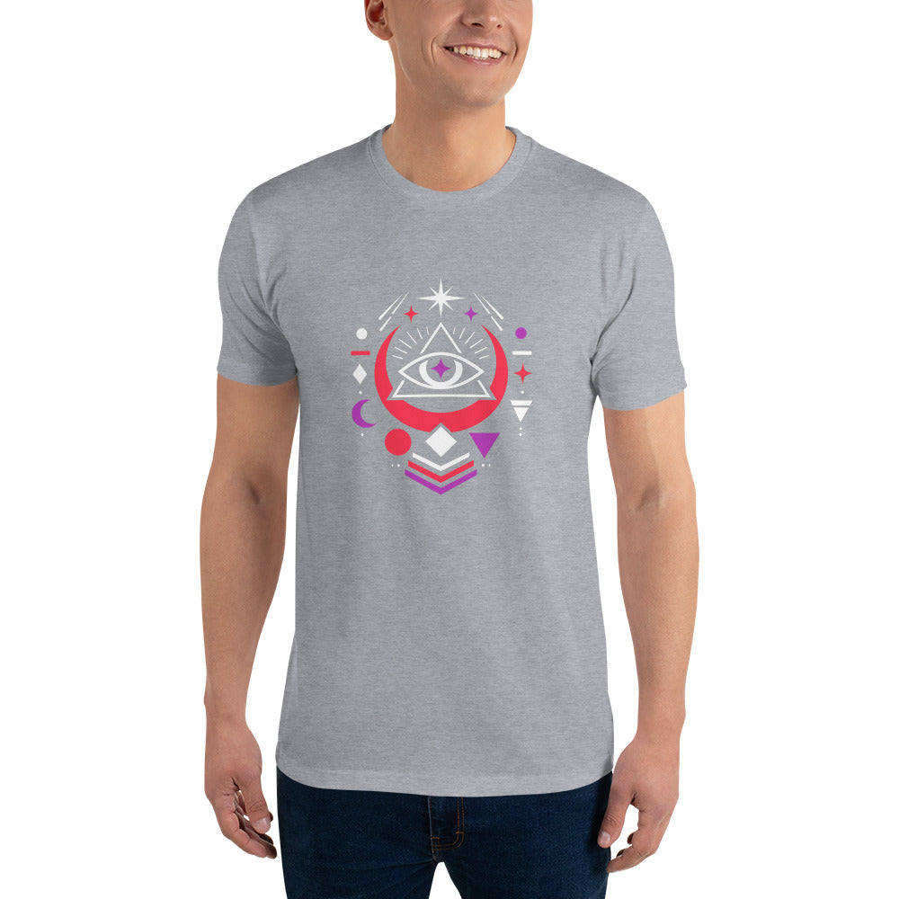 Crimson Crescent Sigil - Heather Grey