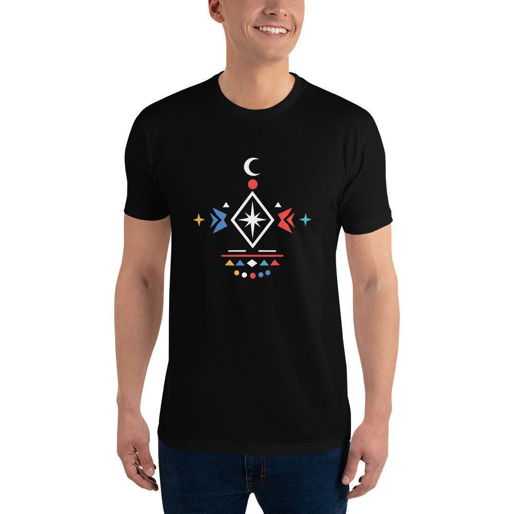 Celestial Sigil Neon Tee - Black