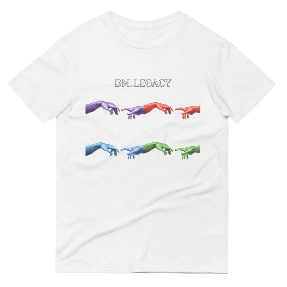 Prismatic Hands Black Tee - White