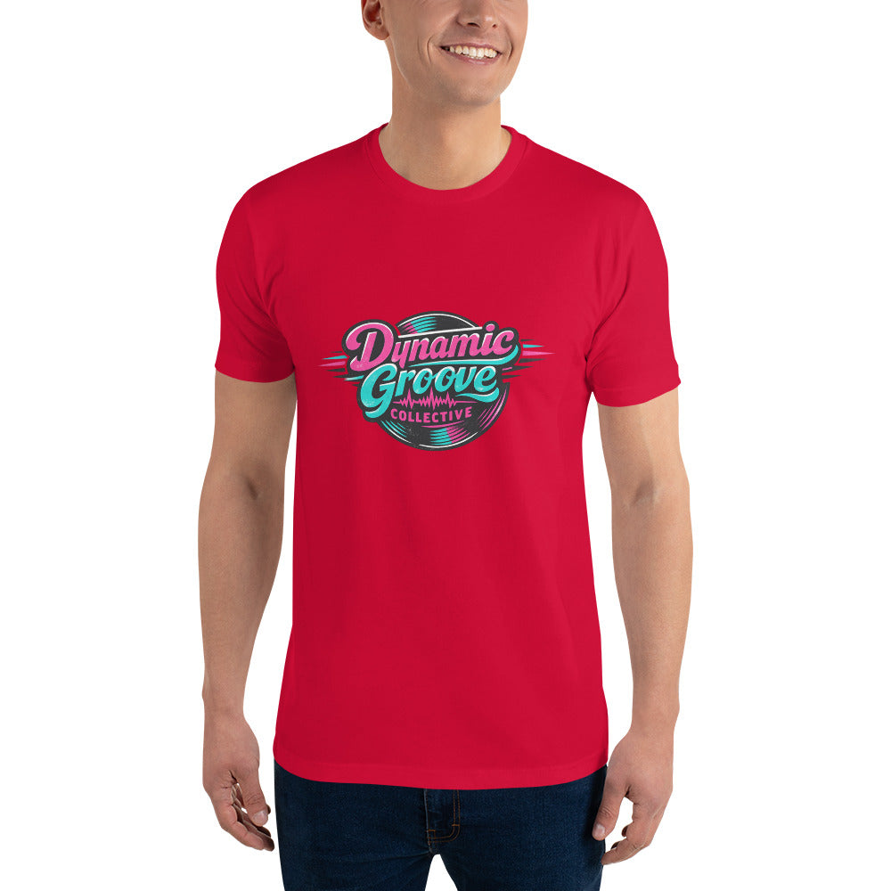 Dynamic Groove Retro Wave Tee - Red