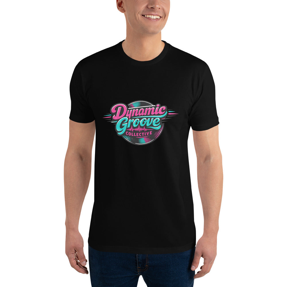 Dynamic Groove Retro Wave Tee - Black
